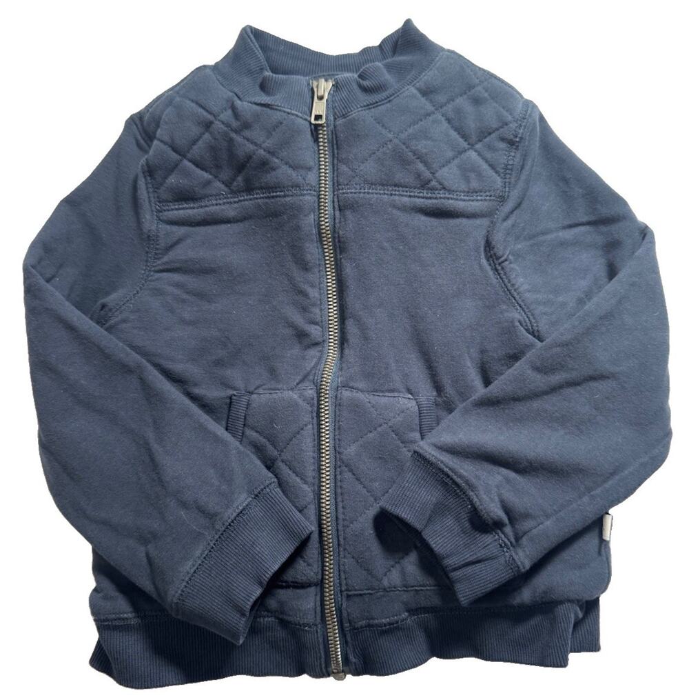 Tommy Bahama Boys 3T Navy Blue Sherpa Lined Full Zip Quilted Jacket